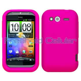   Pink Soft Silicone Skin Cover Case for T Mobile HTC Wildfire S  