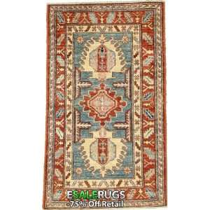    2 7 x 4 6 Kazak Hand Knotted Oriental rug