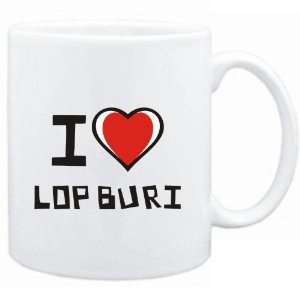  Mug White I love Lop Buri  Cities