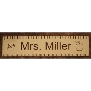 Teacher Office Desk Name Plate or Door Sign   Laser Engraved Signage 