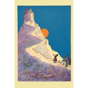  Castle on a Mountain   Poster by John R. Neill (12x18 