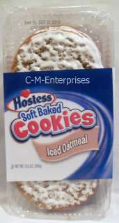 Hostess Soft Baked Iced Oatmeal Cookies 10 oz  