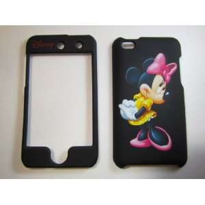  Minnie Mouse Black Apple iPod iTouch 4 Faceplate Case 