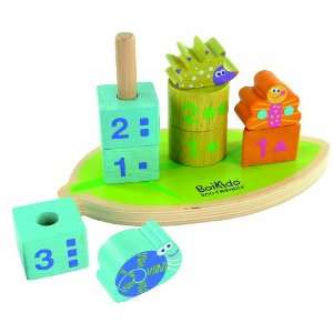  Boikido Eco Friendly Wooden Stack And Count Shapes Toys 