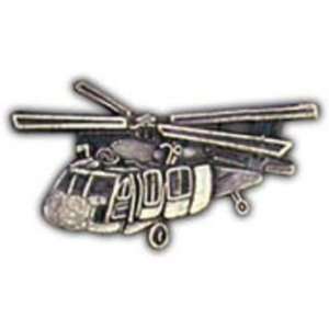  UH 60 Blackhawk Helicopter Pin Pewter 1 1/4 Arts, Crafts 