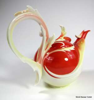 FZ01760 Franz Porcelain Phoenician Flight bird teapot  