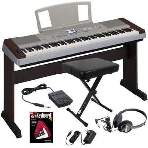  Yamaha DGX 640W Digital Piano ESSENTIALS BUNDLE w/ Stand 