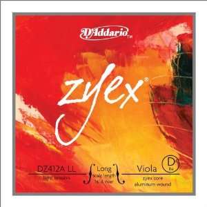   Zyex Viola String D 4/4 Long Scale Aluminum Light Musical Instruments