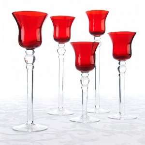  Sorelle Set of 5 Glass Votive Holders