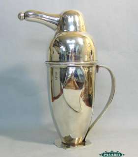 Novelty English Silver Plated Penguin Form Cocktail Shaker  