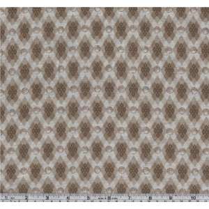  60 Wide KBC Argyle Rayon Knit Brown Fabric By The Yard 