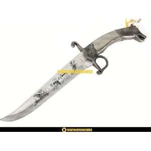  Wolf and Eagle Hunting Dagger Steel knife fixed Blade 