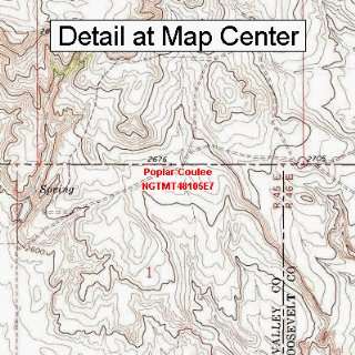   Map   Poplar Coulee, Montana (Folded/Waterproof)