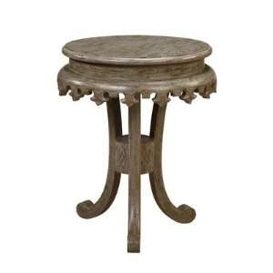  Shefield Round Pedestal End Table by Gails Accents   Pedestal base 