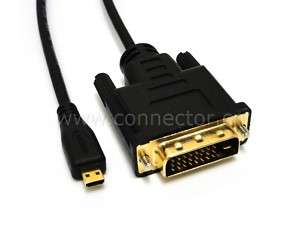 Micro HDMI to DVI Cable for EVO 4G XT800 XOOM Droid X  