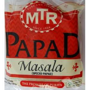MTR Papad Masala 7.04 Oz  Grocery & Gourmet Food