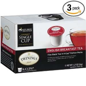 Twinings English Breakfast Tea, K Cup Portion Pack for Keurig K Cup 