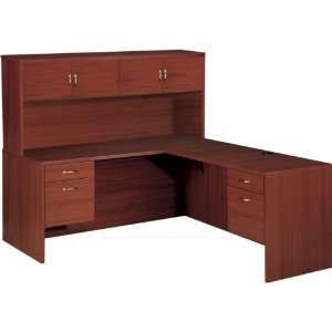    Hyperwork Left L Shaped Office Desk with Hutch
