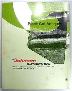 1974 OMC Johnson Outboard Motor Service Instruction Book/Manual 9.9 HP 