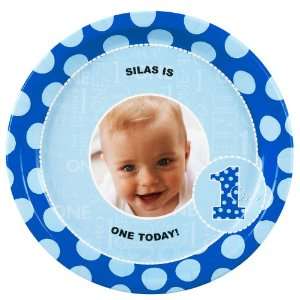    Everything One Boy Personalized Dinner Plates (8) Toys & Games