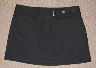 Black Stretch Cotton DOLCE & GABBANA Mini Skirt Ladies Size 44 US 10 