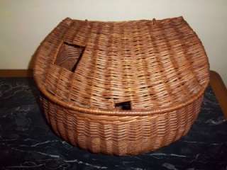   Fishing Wicker or Woven Basket Use / Display Excellent Cond.  