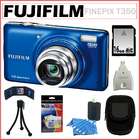FujiFilm Fuji Finepix T350 14MP Digital Camera Blue + 16GB Accessory 