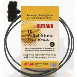 Rutland 17420 4 inch Pellet Stove/Dryer Vent Brush with 20 ft flexible 
