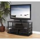 Plateau TV Stand   Black Tube   up to 42 Plasma/LCD   Black   22H x 