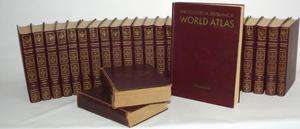   Encyclopedia Britannica 27 Book Series World Atlas Dictionary Antique