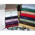 Simple Luxury 300 Thread Count Egyptian Cotton Stripe Sheet Set   Size 