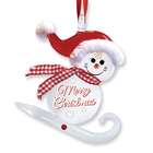 Jewelry Adviser Gifts Snowman Merry Christmas Sled Glass Ornament