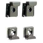  Laurence CRL Plastic Lined Mirror Mounting Clips for 1/4 Glass   Set