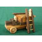 and ME Handmade Wood Toys Fire Engine with Ladders