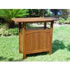 Caravan Adirondack Bar Table with stained wood finish