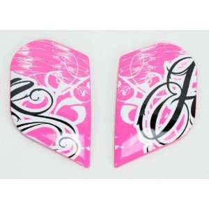  Icon Pink Side Plate Kit for Street Angel Airframe Helmet 