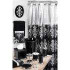 Popular Home Collections Medallion Black Special Bath Set
