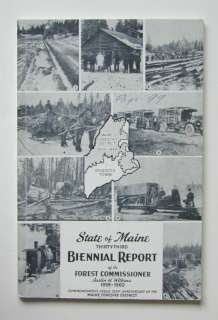   33rd Biennial Report Forest Commissioner 1959 1960 Forestry PB  