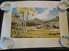 Lot Of 4 Watercolor Prints By G. Hazzard Western, Covered Bridge 