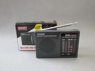 TECSUN R202T FM、AM 、TV Sound Compact Radio Receiver  
