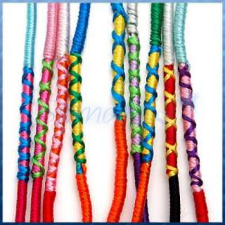   Color Thread Braided FRIENDSHIP Bracelets Hippie Wristband Cuff  