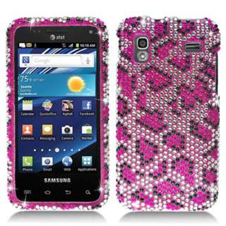 Samsung Captivate Glide i927 AT&T Pink Leopard Bling Hard Case Cover 