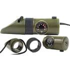 Rothco Olive Drab Super Tactical Survival Whistle Kit w/ LED Light