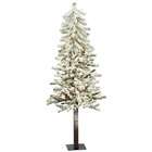   Flocked Alpine 48 Artificial Christmas Tree with Clear Lights
