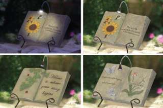 Solar Garden Book with Easel & Light Garden Sensations 712116074997 
