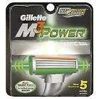 NEW SEALED GILLETTE M3 POWER ( 5 COUNT ) CARTRIDGES FREE USA SHIPPING