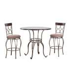 Powell Langley Pub Table with 2 Swivel Bar Stools