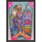 barbie 1997 blonde purple outfit bead blast barbie doll