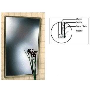   CRL Stainless Steel 24 x 36 Deluxe Theft Proof Framed Mirror