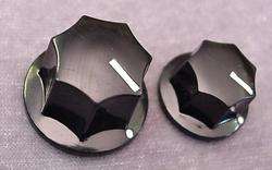 OLD STYLE GUITAR OR AMP VOLUME TONE KNOBS   SET OF 2  